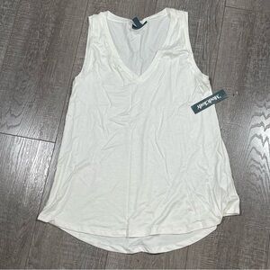 ModCloth women’s Tank Top Size S white hi low